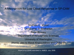 A Mechanism for Low Cloud Response in SP-CAM