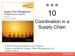 Chopra and Meindl PPts