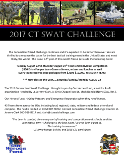 2017 CSC Flyer - CT SWAT Challenge