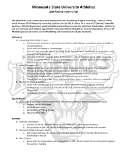 2015-2016 Maverick Athletics Internships