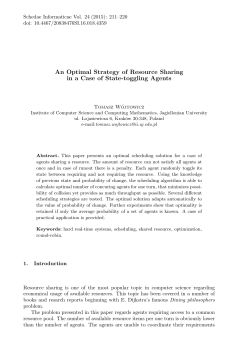 An Optimal Strategy of Resource Sharing in a Case of State
