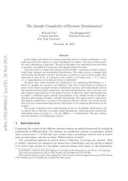 The Sample Complexity of Revenue Maximization