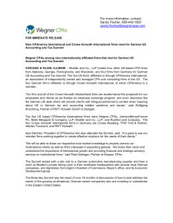 For more information, contact: Sandy Fischer, 608-442