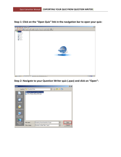 Preparing a file for import using Question Writer