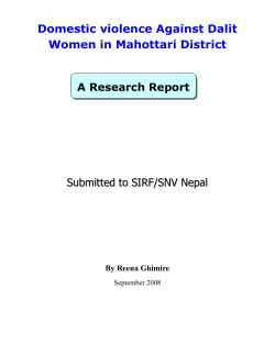 INTRODUCTION - Social Inclusion Research fund