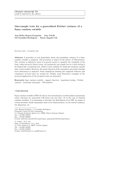 One-sample tests for a generalized Fr&eacute;chet variance of a fuzzy