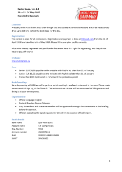 Bulletin 0 - VikingRace