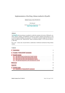 Implementation of the King-Altman method in DynaFit