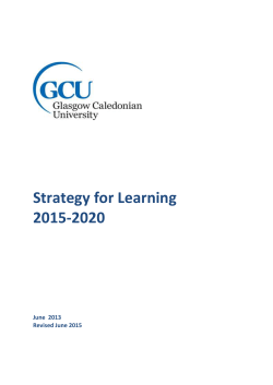 Strategy for Learning 2015-2020