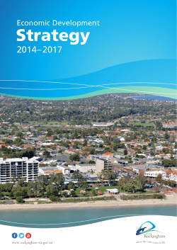 City of Rockingham Economic Development Strategy 2014-2017