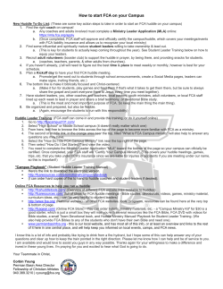 Get Started Here! - Permian Basin FCA