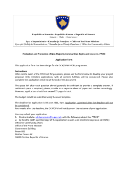 Office for Community Affairs/Office of the Prime Minister