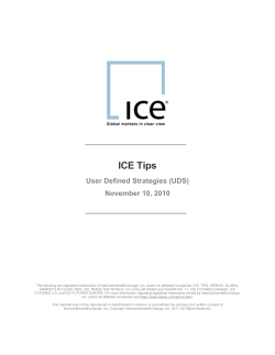 Option User Defined Strategy