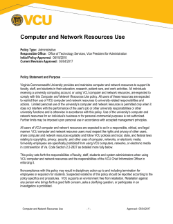Computer and Network Resources Use