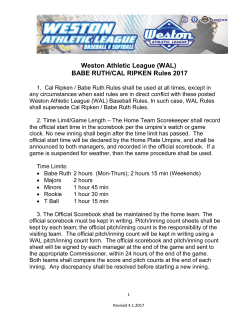 All pitch/inning counts in a suspended game shall be recorded