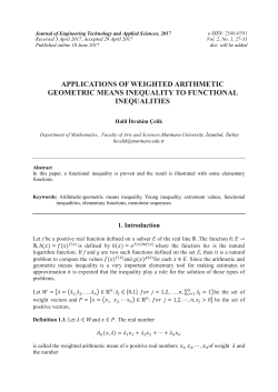 applications of weighted arithmetic geometric means inequality to