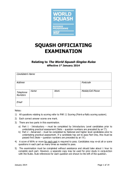 for state refereeing associations and examiners only