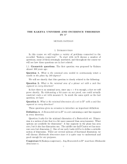 THE KAKEYA UNIVERSE AND INCIDENCE THEOREMS