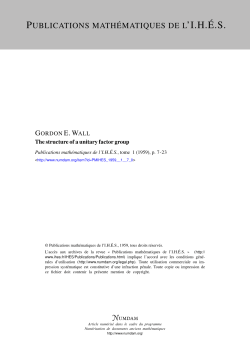 The structure of a unitary factor group