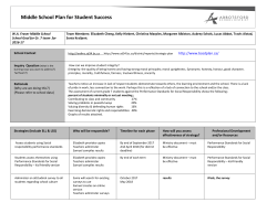 School Goal Gr 7 Team(3) - WA Fraser Middle School