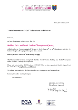 Italian International Ladies Championship 2017