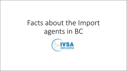 Facts about the Import agents in BC