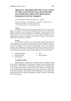 method for the evaluation of the market potential of