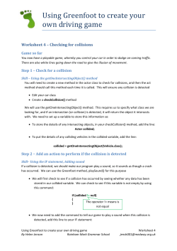 Using Greenfoot to create your own driving game