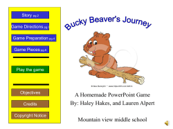 “Bucky Beaver`s Journey ”!