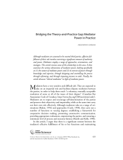 Bridging the Theory-and-Practice Gap-Mediator