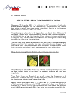 A ROYAL AFFAIR - KING of Fruits Meets QUEEN of