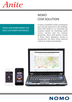 Nemo Customer Experience Monitor | Keysight (formerly Agilent`s