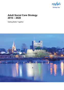 Adult Social Care Strategy 2016 – 2020