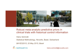 Robust meta-analytic-predictive priors in clinical - Bayes