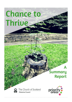 Chance to Thrive congregations