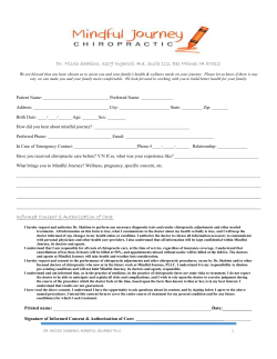 MJ adult form - Mindful Journey Chiro
