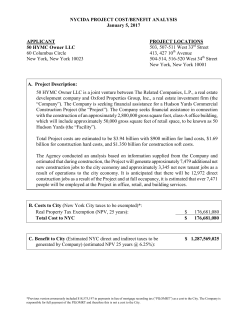 Hudson Yards Commercial Construction Project Program