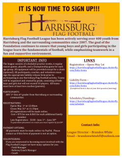 IT IS NOW TIME TO SIGN UP!!! - Harrisburg Freedom Elementary