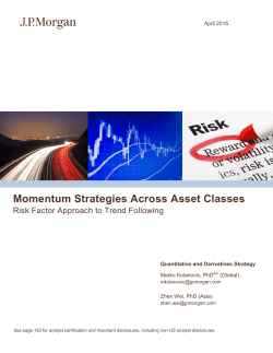 Momentum Strategies Across Asset Classes