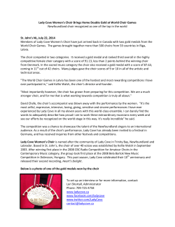 Lady Cove Brings Home Double Gold from World Choir Games!