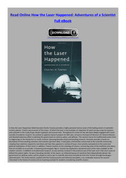 Read Online How the Laser Happened: Adventures