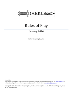 Rules of Play