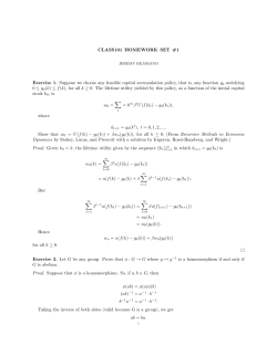 CLASS101 HOMEWORK SET #1 Exercise 1. Suppose we choose