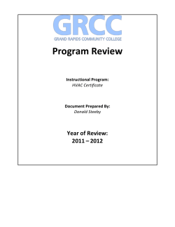 HVAC Certificate - Grand Rapids Community College
