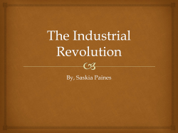 The Industrial Revolution