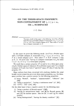 Abstract ON THE THREE-SPACE PROPERTY: NON