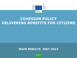 An independent expert evaluation of 2007-2013 found