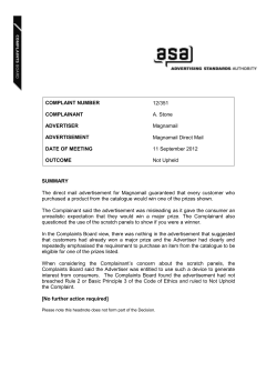 decision - New Zealand Advertising Standards Authority