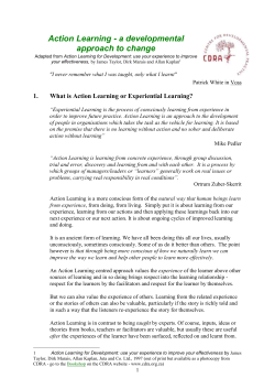 Action Learning
