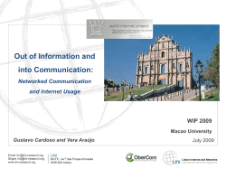 Networked Communication and Internet Usage